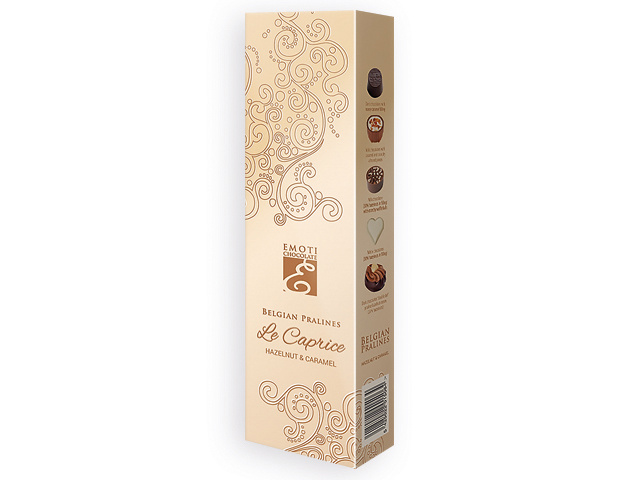 Belgian truffles with hazelnut and caramel filling 66 g