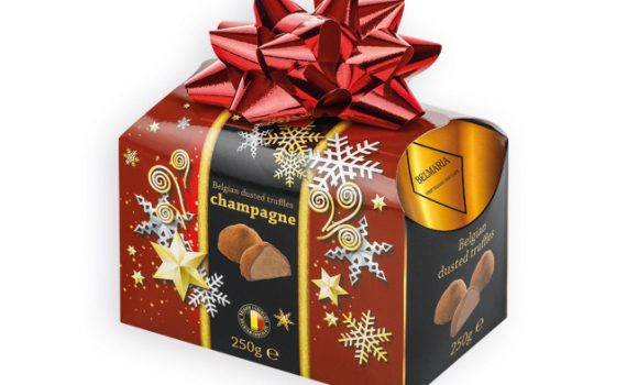 CHAMPAGNE TRUFFLES Belgian chocolate truffles in gift. package, 250g