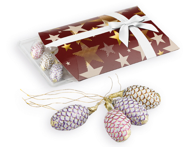 Chocolate milk cones with filling