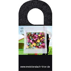 Coloured chocolate lentils 7g, door hanger with bag