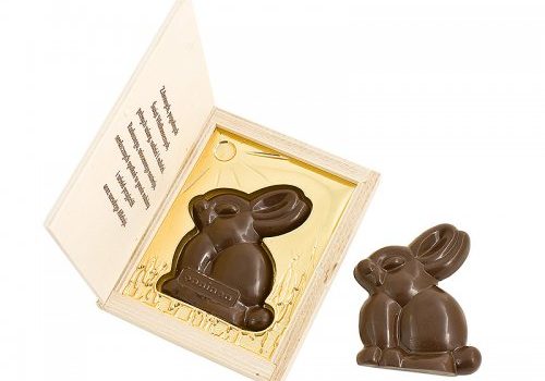 Easter Bunny in Wooden Box