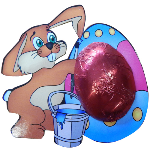 Easter Chocolate Hare 10g - Flashcard