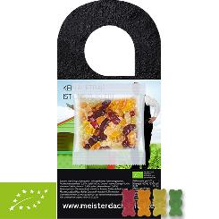 Organic Gummy Bears without Gelatine 10g, door hanger with bag