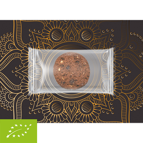 Organic choco hazelnut, ca. 7g, flowpack
