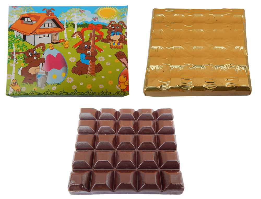 Table 100g - Easter design, dark chocolate