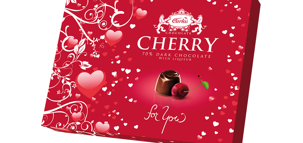 Valentine - Chocolate cherries 190 g