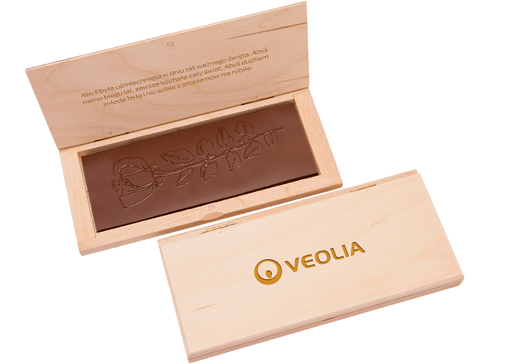 Belgian chocolate with molded rose motif