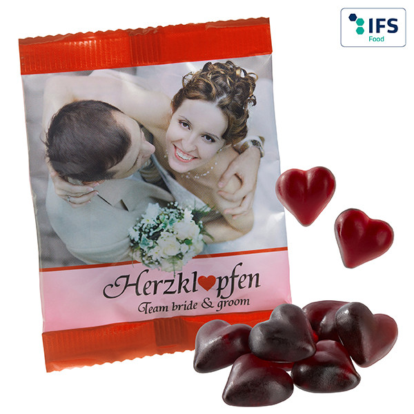 Cassis Fruit Juice Gum Hearts