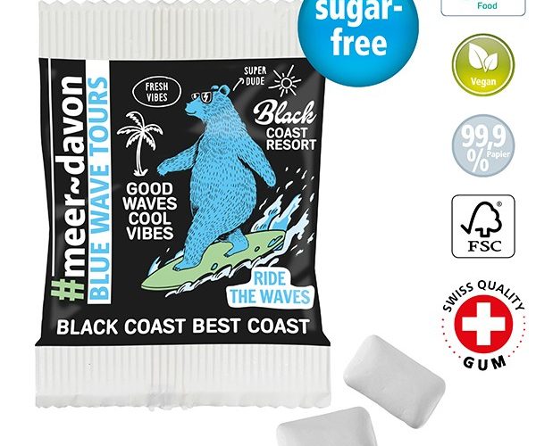 Chewing Gum Duo in a Paper Bag