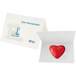Choco Heart 5g, promotional card