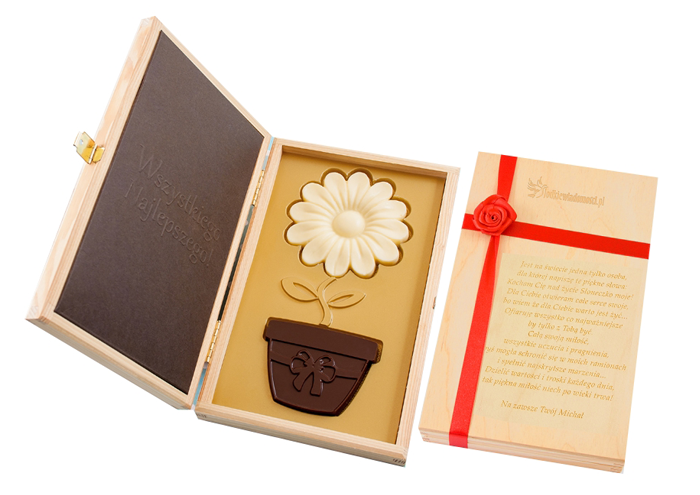 Chocolate Flower in pot 315 g