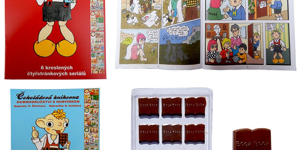 Chocolate Library 60g - Hurvínek Comics (red cover)