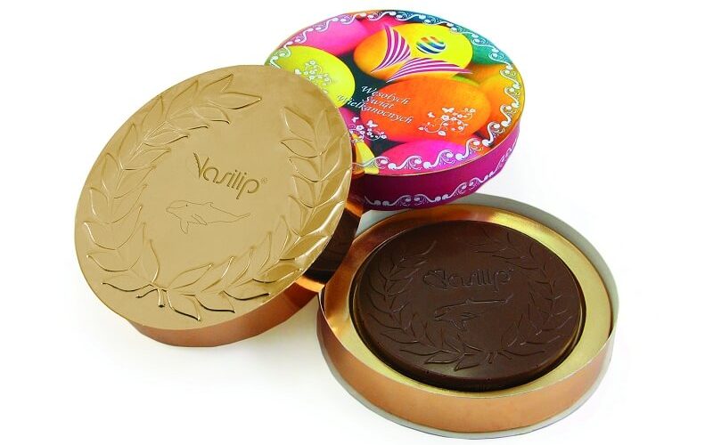 Chocolate Medals 120 mm in round box