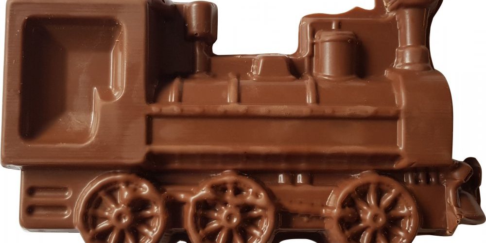 Chocolate locomotive 250g in a gift box