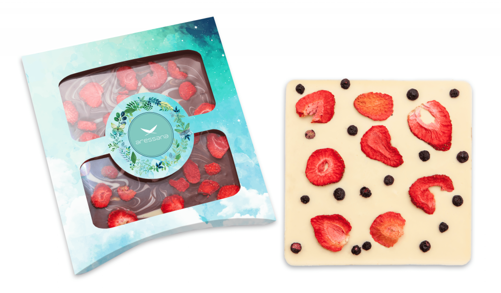 Chocolate with fruits 140g