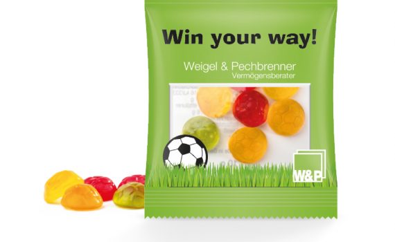 Jelly Gum Mini Bag Footballs, 10 g