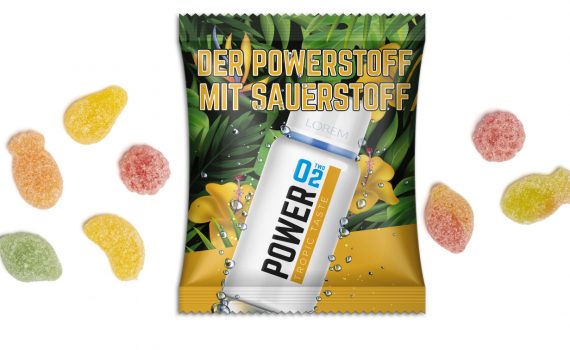 Jelly fruit salad sour in advertising bag