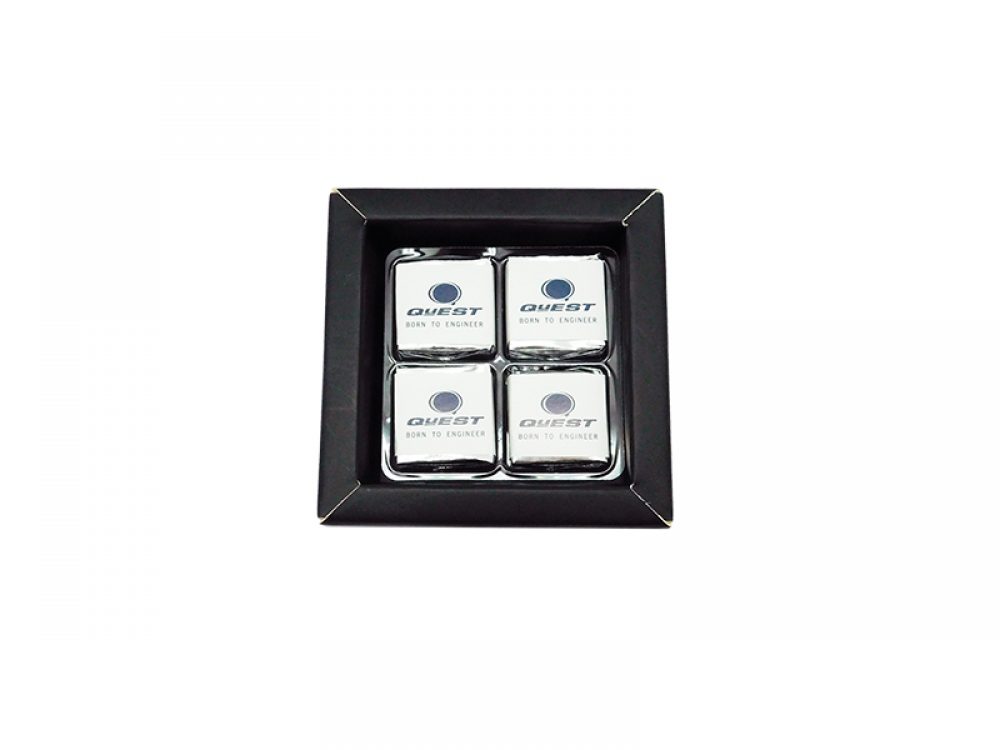 Triple mini box with chocolate