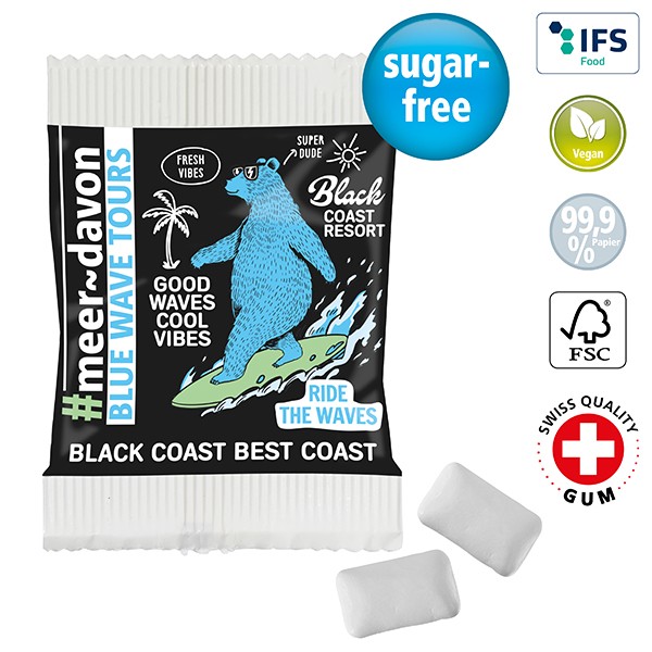 Promotion Chewing Gum Duo in a paper bag
