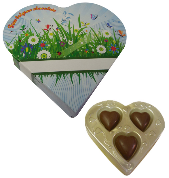 Promotion Heart in blister pack 24g - butterflies