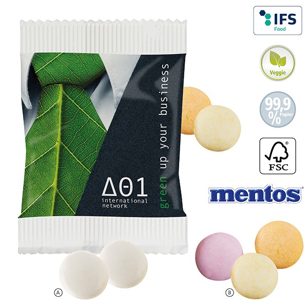Promotion Mentos Duo in a paper bag
