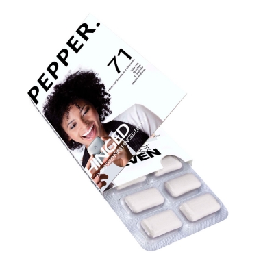 Chewing gum flap over 12 pieces