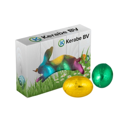 Easter box with chocolate eggs