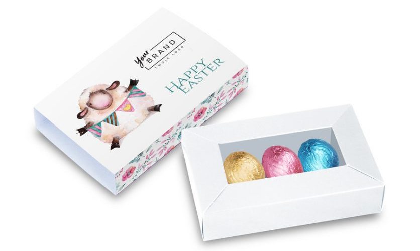 Easter chocolates eggs 3 pcs in box