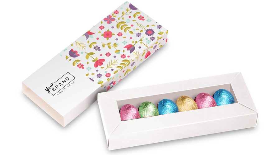 Easter chocolates eggs 6 pcs in box