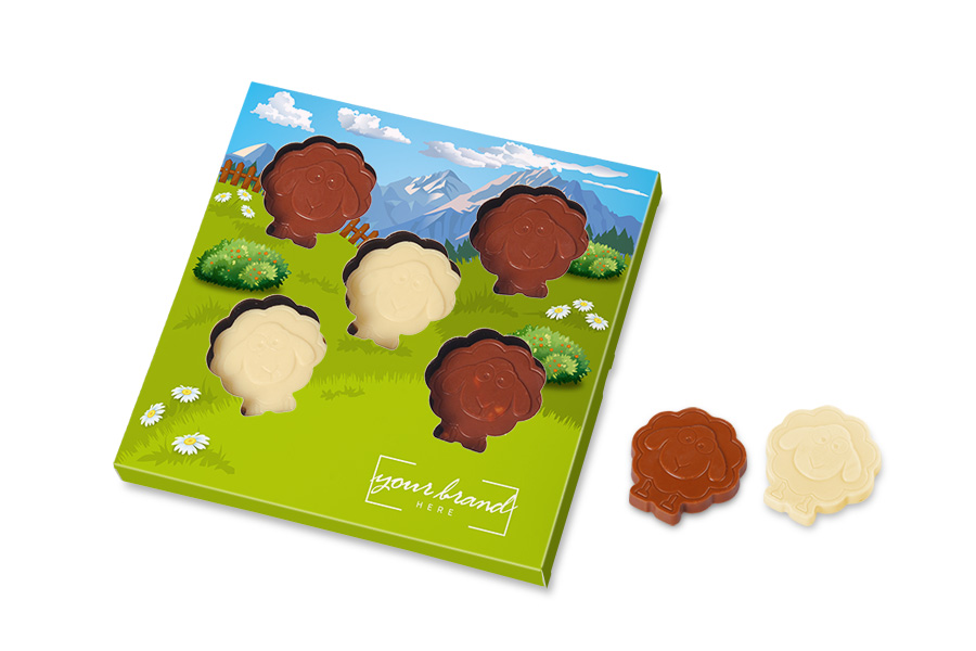 Easter lamb shape chocolates 5 pcs