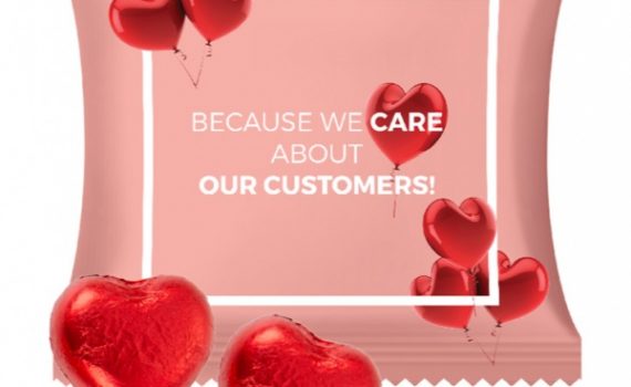 Promotion 2 chocolate hearts 10 g