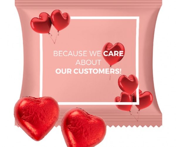 Promotion 2 chocolate hearts 10 g