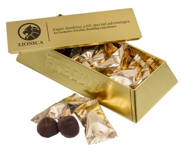 Promotion Gold Bar 10 pcs french truffles 55 g