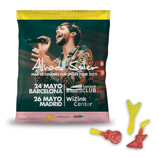 Promotion bag with 20g or 10g gummy candies