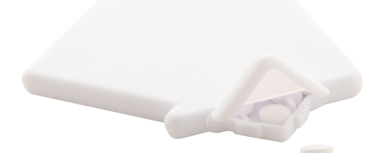 Promotion box in the shape of a house with 8 g mint sugar-free