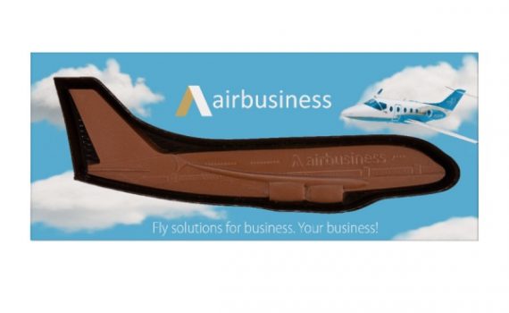 Promotion chocolate airplane