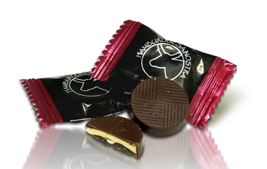 Promotion chocolate filled with mint