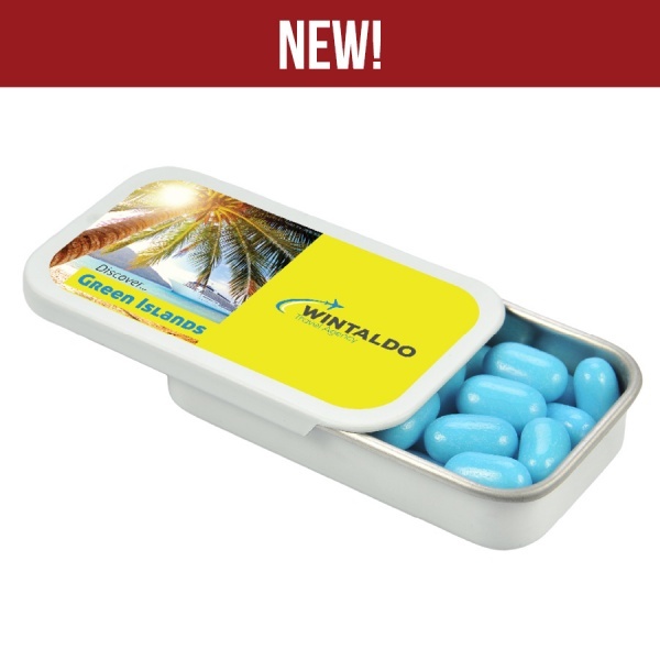 Promotion tin box mini tin with pastilles