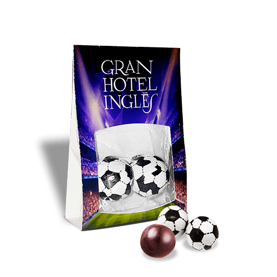 Sporting chocolate piece holder