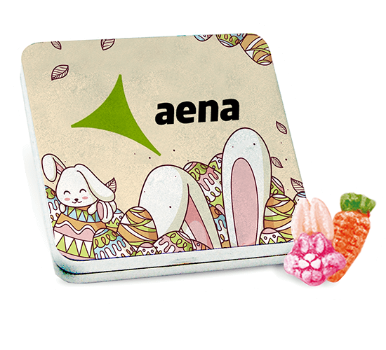 Tin box with Easter candies