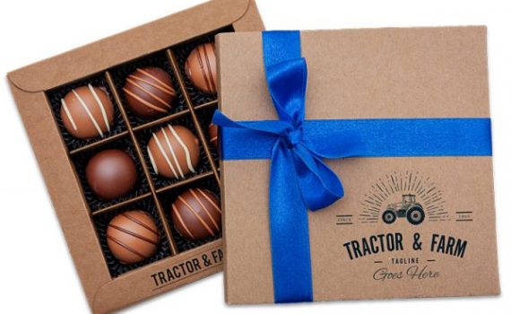 Promotion Box with 9 Belgian pralines