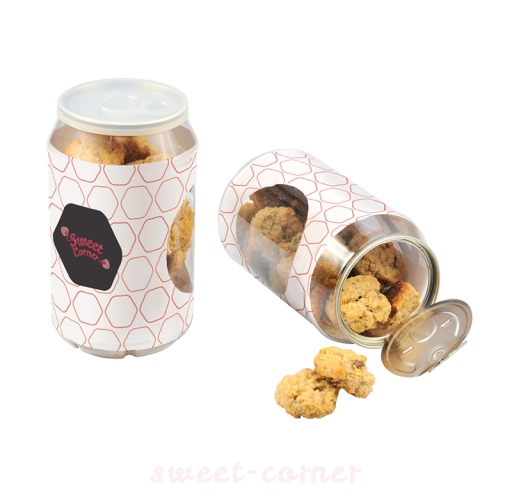 Promotion can of oat cookies