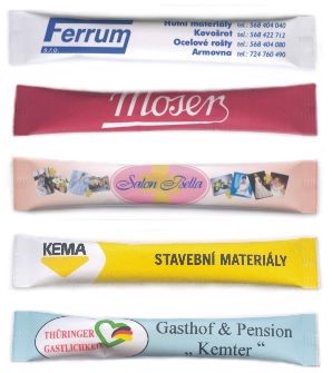 White sugar 4 g bag or tube1