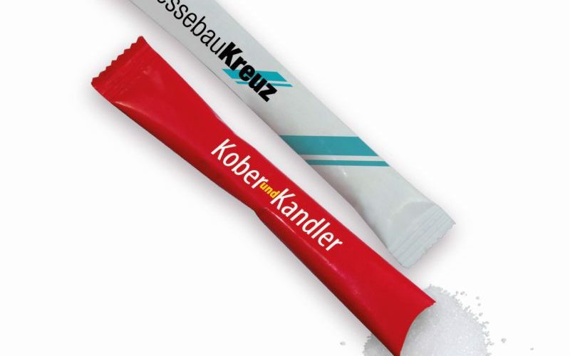 White sugar 4 g bag or tube