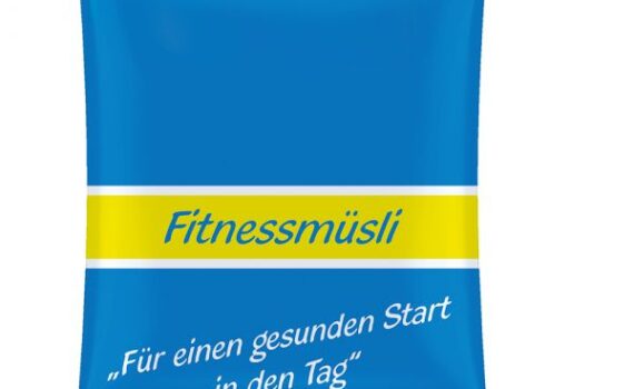 Organic muesli strawberryb50g, maxi bag with promotional print
