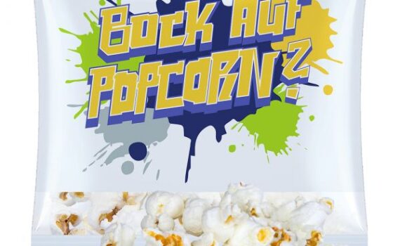 Advertising popcorn salty 10g, maxi promotional bag