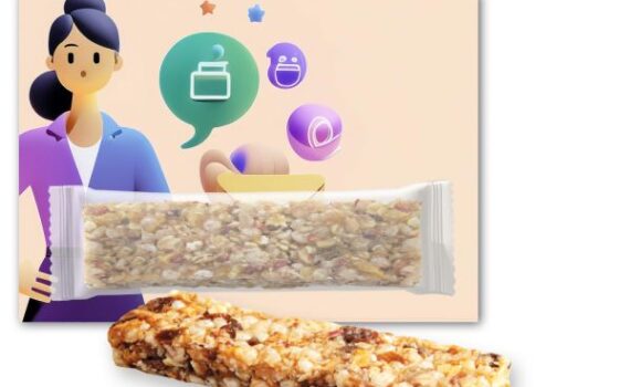 Cereal bar apple 25g, express promotional card with custom print