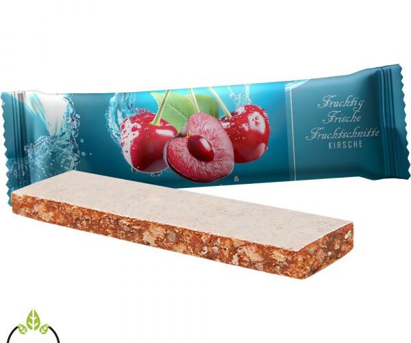 Fruit bar cherry 23g, flowpack with custom print