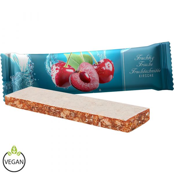 Fruit bar cherry 23g, flowpack with custom print